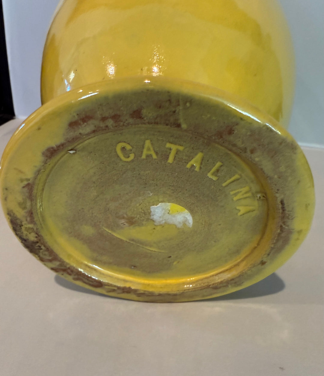 Catalina Island Trophy Vase, Rich Yellow