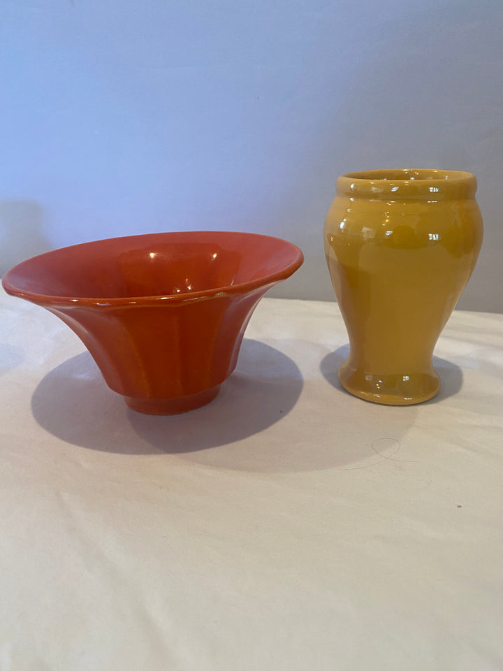 Bauer California Vase, Smallest "mini" size, Yellow glaze