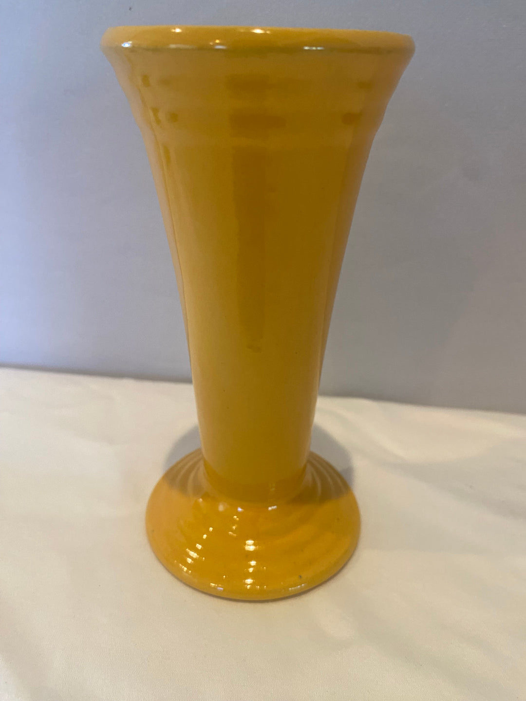 Bauer Bud Vase, Smallest size, Yellow glaze