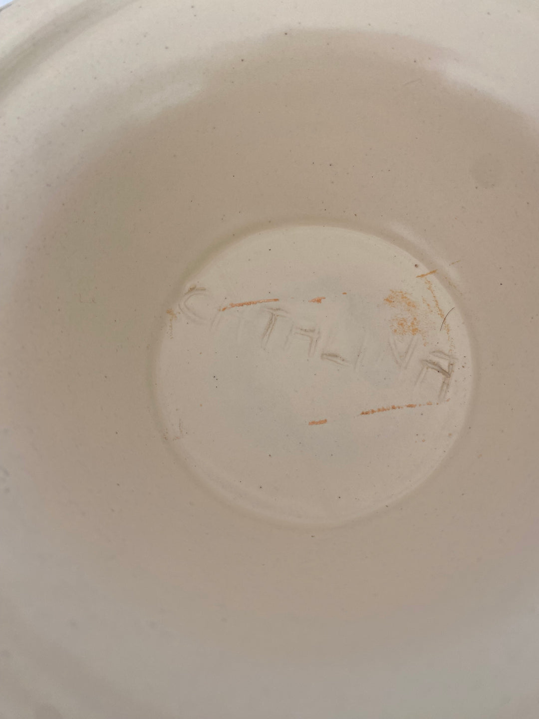 Catalina Island Fluted Pedestal bowl, Creamy White