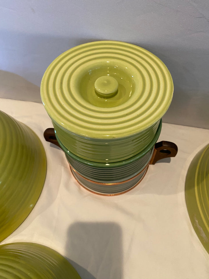 Bauer Ringware Refrigerator Stacker Set of 3, Original holder!