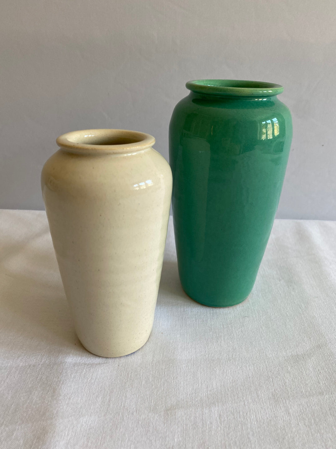 Garden City Mini Oil Jar, white glaze