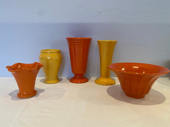 Bauer Bud Vase, Medium size, Orange glaze