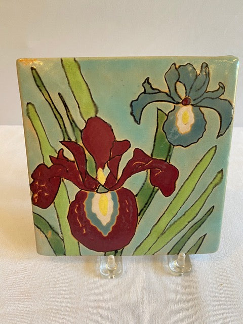 San Jose Potteries Floral Tiles, Priced individually