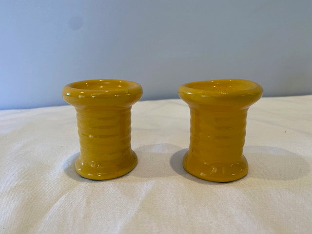 Bauer Ring Spool Candleholders, Pair