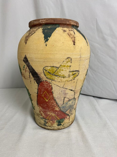 California Rainbow Oil Jar, Tourist Painted Mexicana