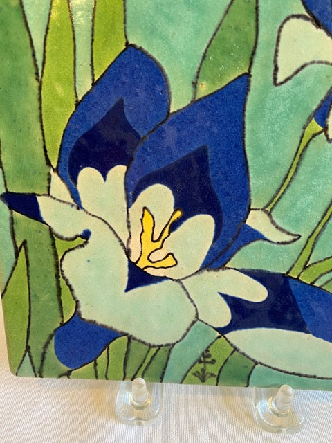 San Jose Potteries Floral Tiles, Priced individually