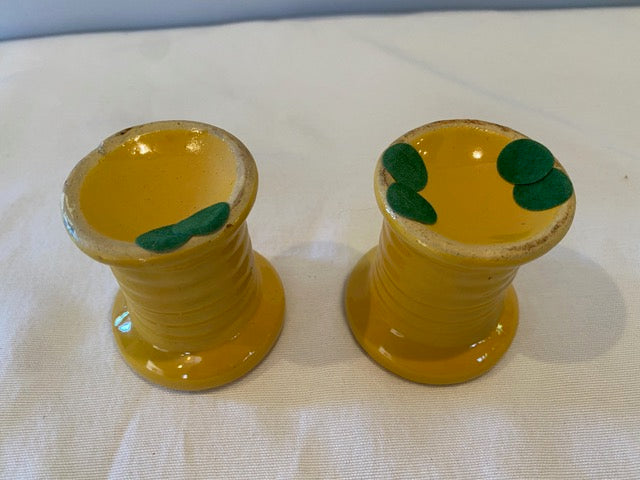 Bauer Ring Spool Candleholders, Pair