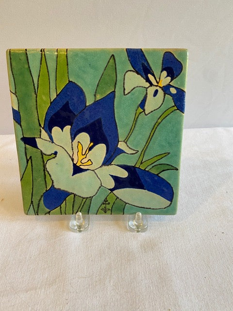 San Jose Potteries Floral Tiles, Priced individually