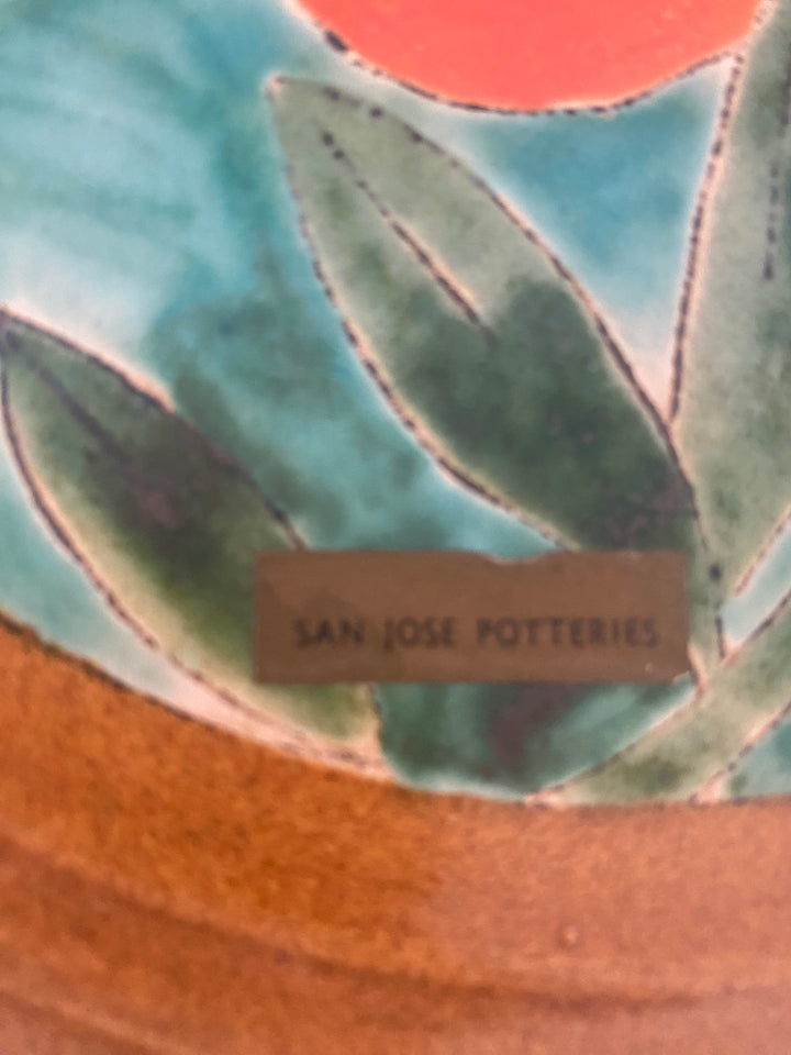 San Jose Potteries Wall Plaques, Oranges, 2 available