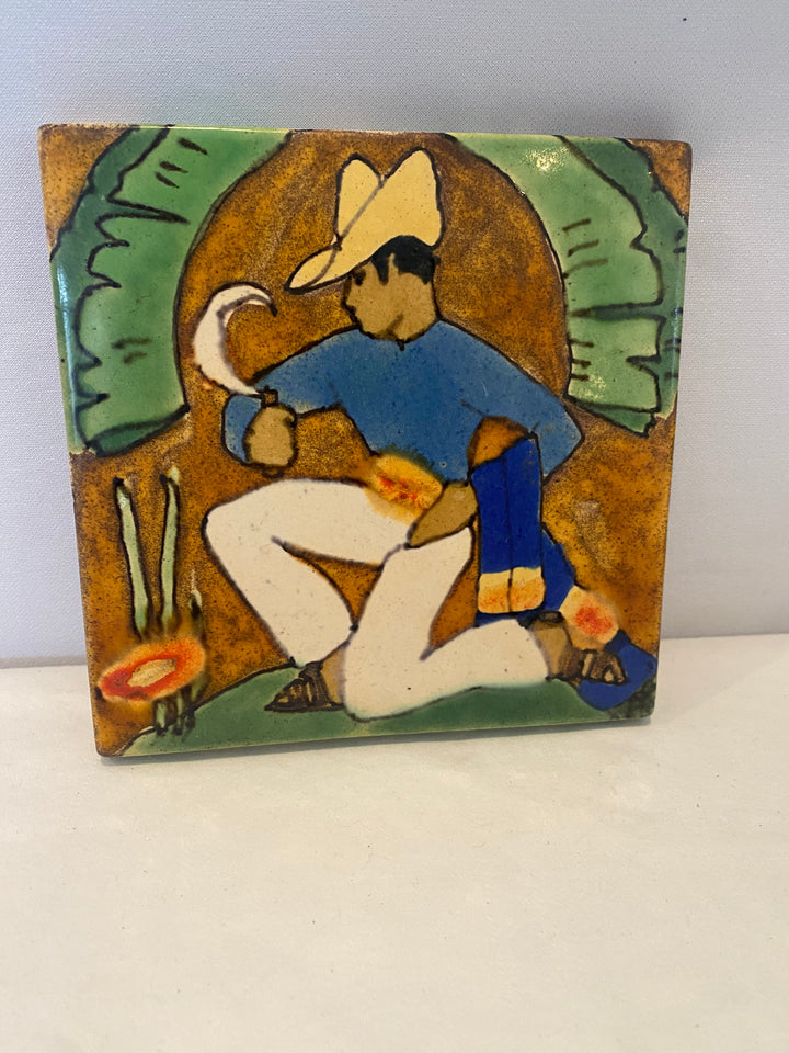 San Jose Tile, Ceremonial Dancer, Groom