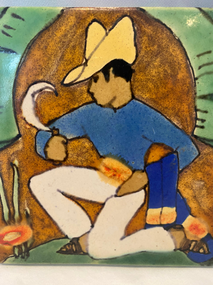 San Jose Tile, Ceremonial Dancer, Groom