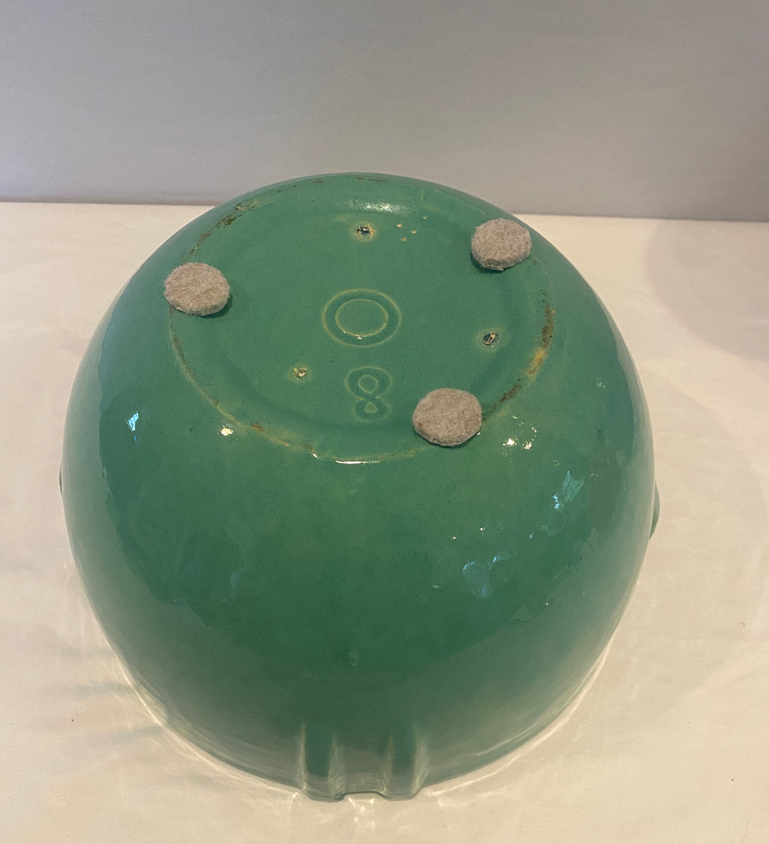 Bauer Indian Pot, Green glaze #8