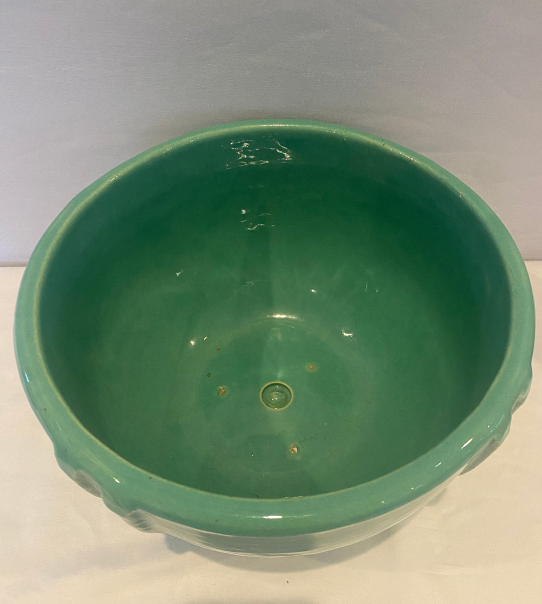 Bauer Indian Pot, Green glaze #8