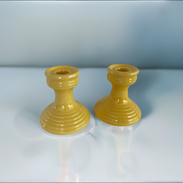 Bauer Candlesticks, Yellow