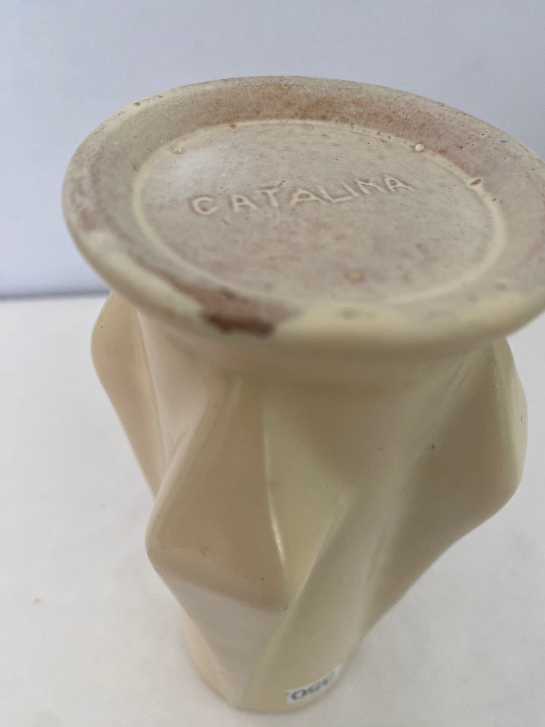 Catalina Island Rocket Vase, white glaze