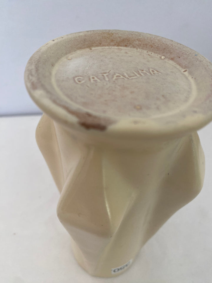 Catalina Island Rocket Vase, white glaze