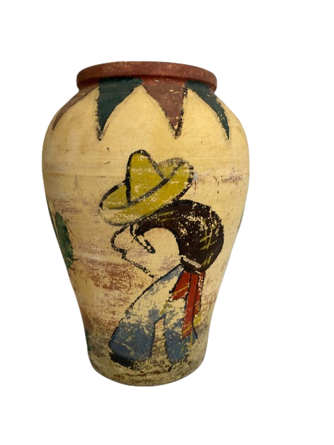 California Rainbow Oil Jar, Tourist Painted Mexicana