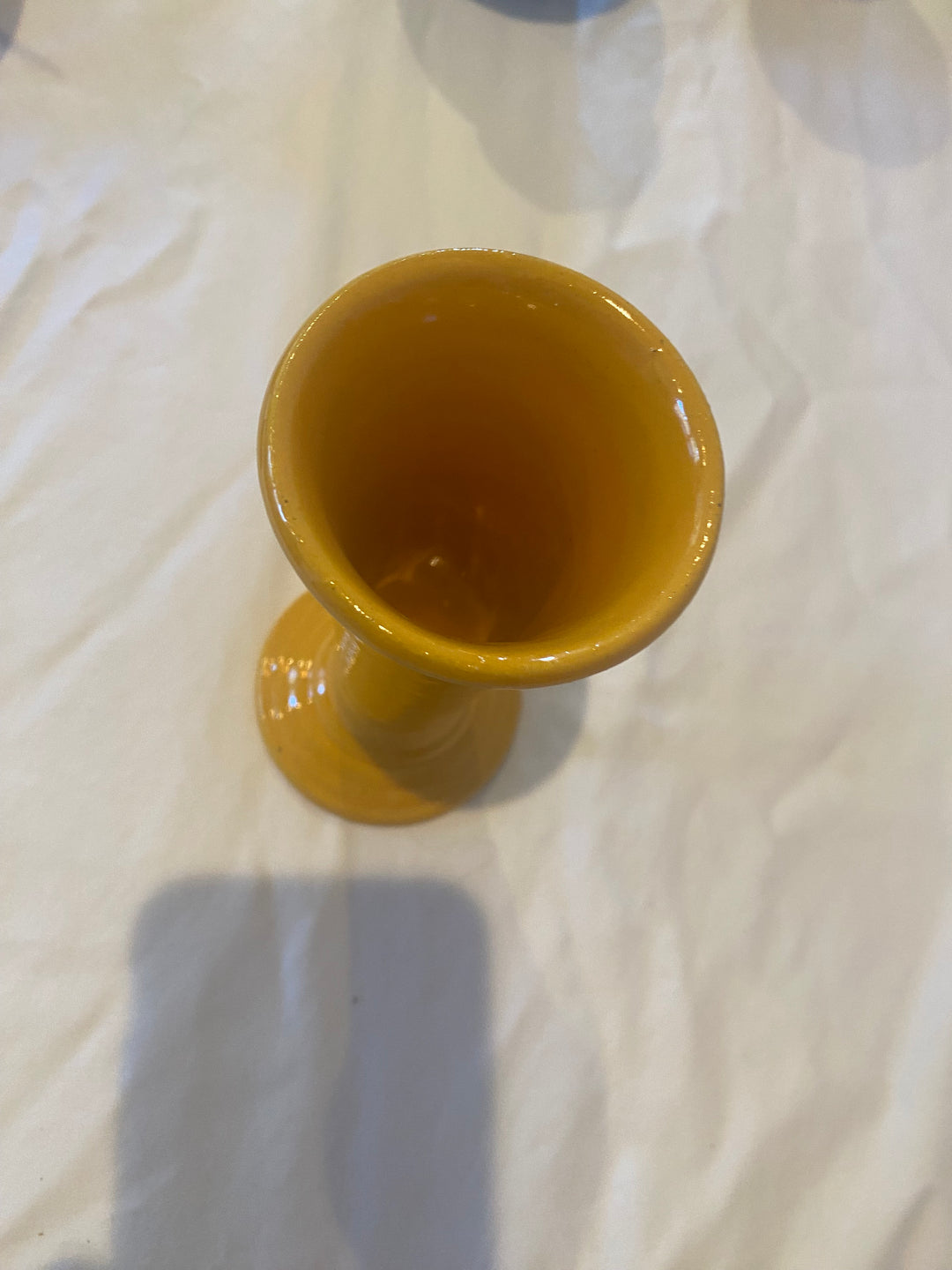 Bauer Bud Vase, Smallest size, Yellow glaze