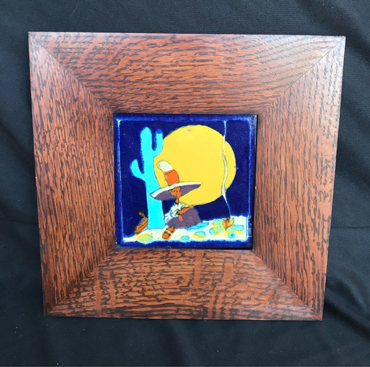 Rare Tudor Scenic 6" Desert Tile