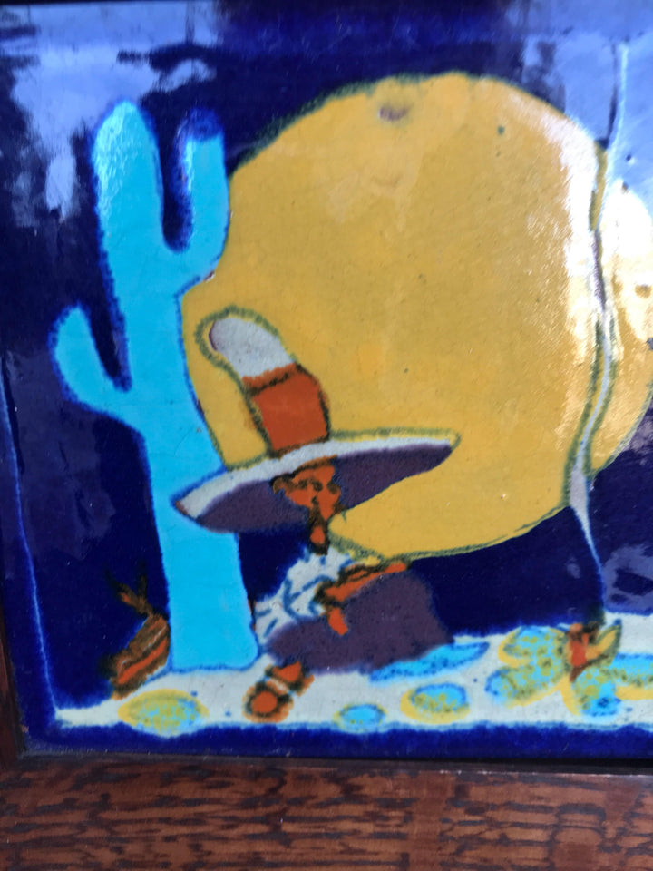 Rare Tudor Scenic 6" Desert Tile