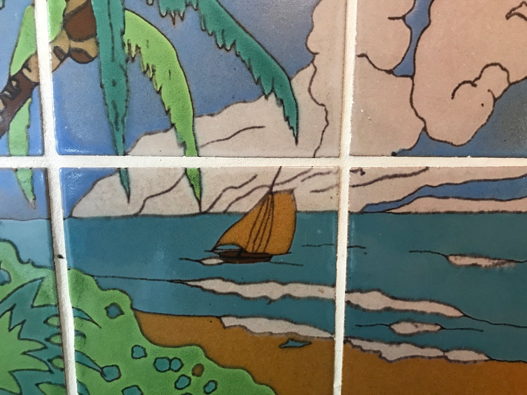 Taylor Tile Mural Sailboat & Island