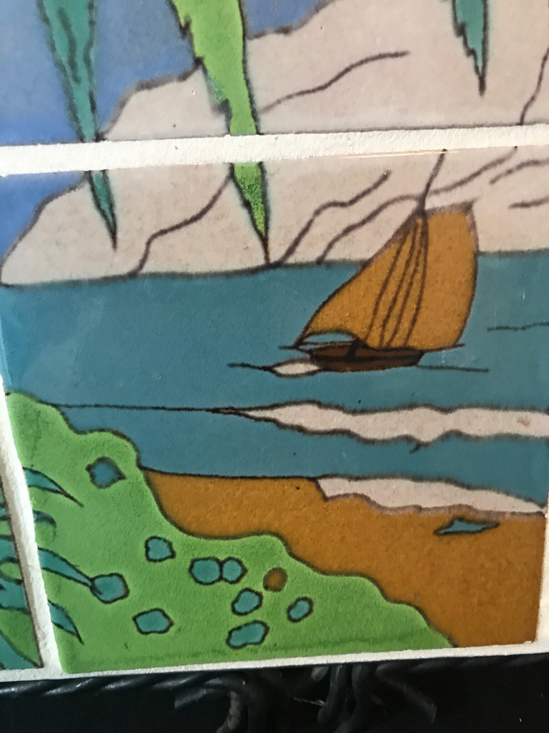 Taylor Tile Mural Sailboat & Island