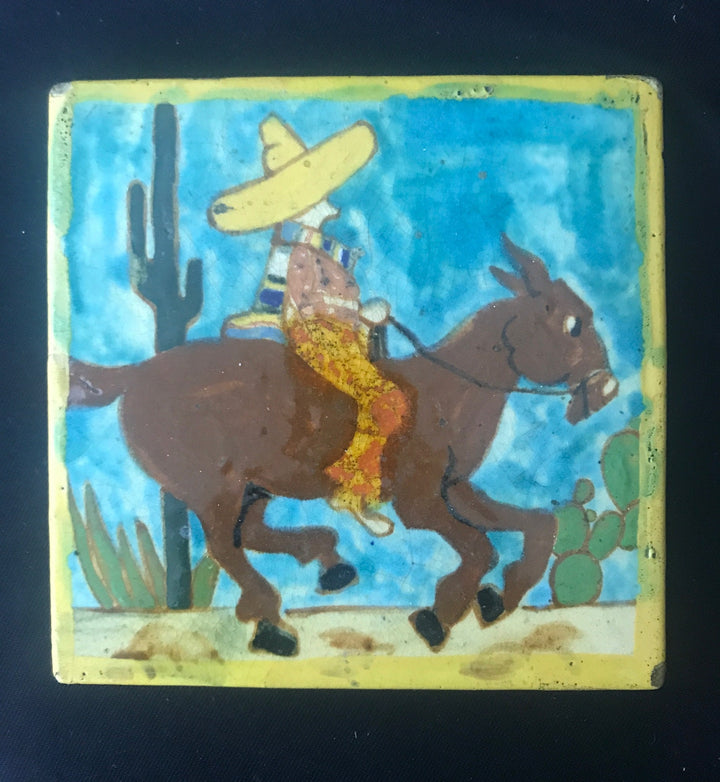 Brayton Laguna Tile, Caballero Riding Donkey