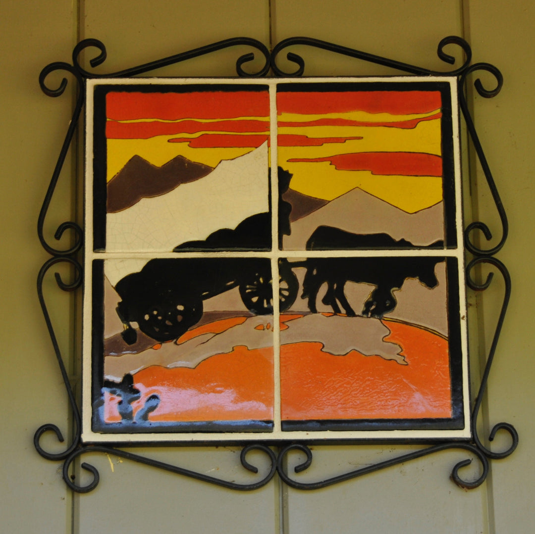 Taylor Tile Mural, Scenic Western