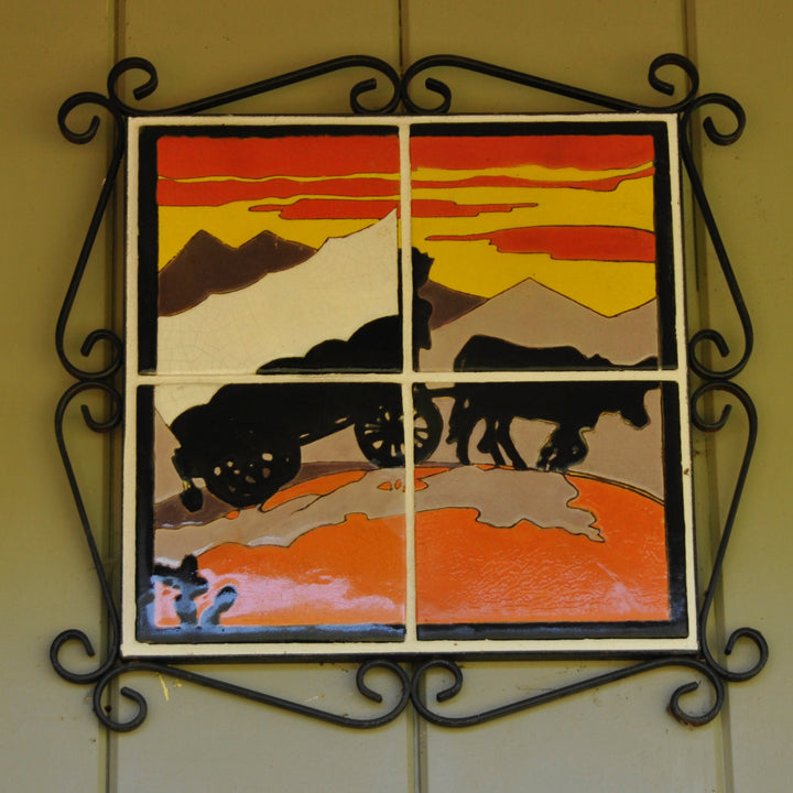 Taylor Tile Mural, Scenic Western