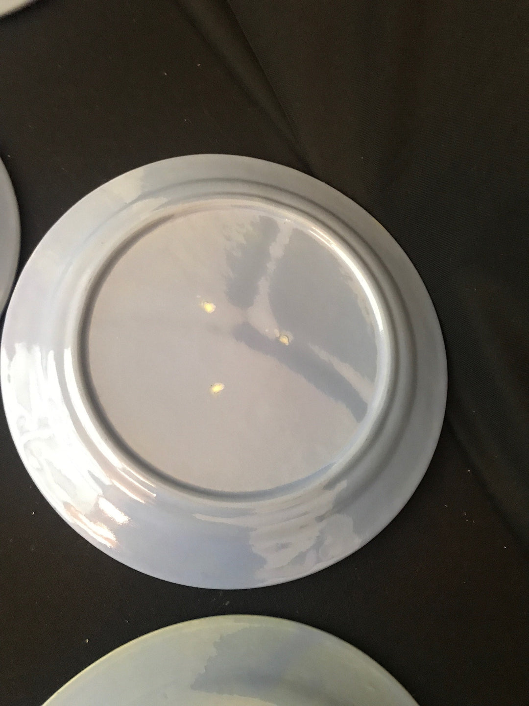 Bauer Plainware Grill Plates, 5 available, 4 Delph and 1 Yellow