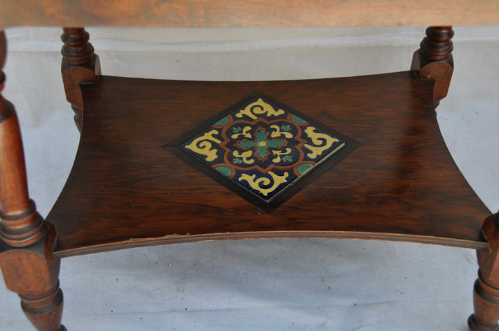 Rare Lamosa Tile Table , Scenic, all original Woman with Fruit