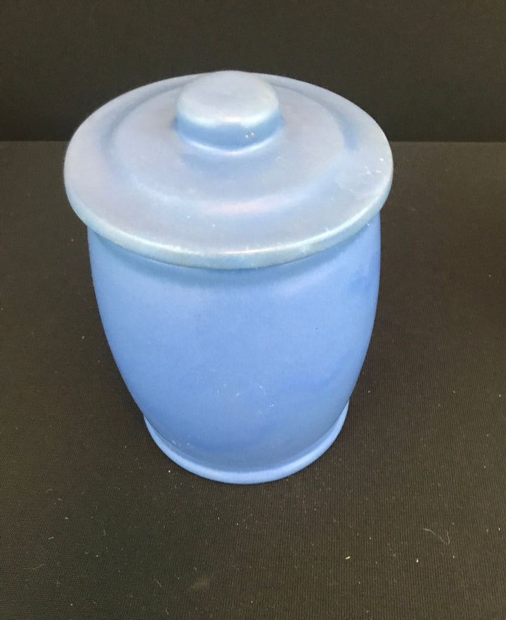 Catalina Cigar Jar, Tall, plain Blue Glaze