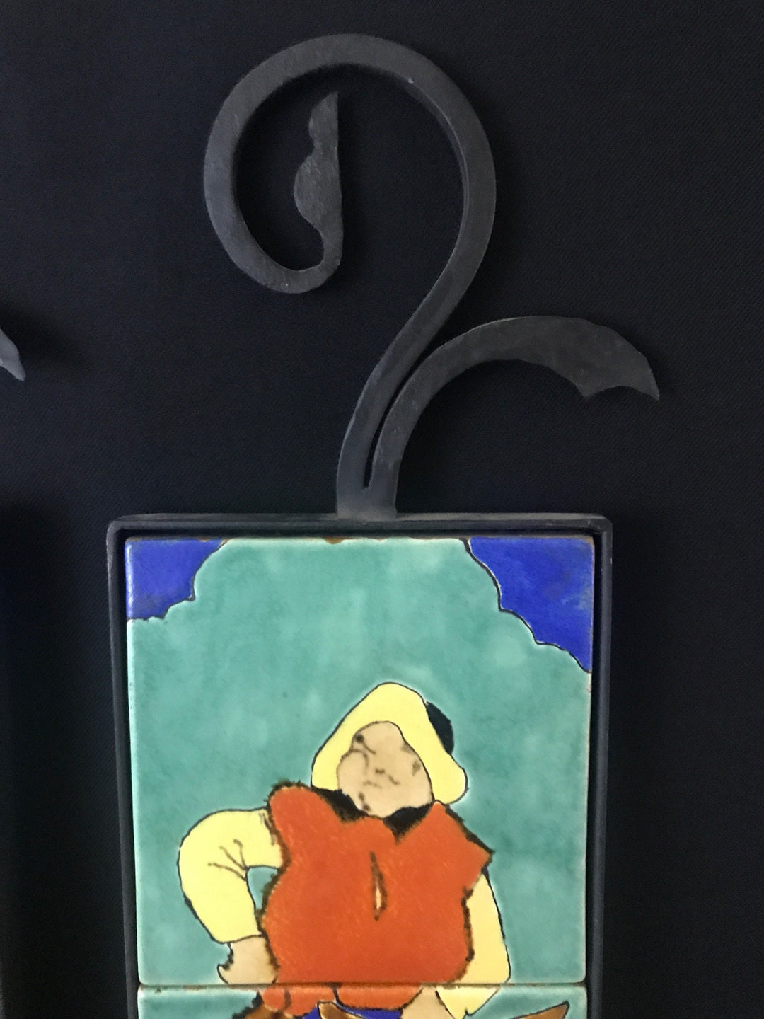 San Jose Workshops Don Quixote and Sancho Panza Wall Plaques, Pot holders PAIR