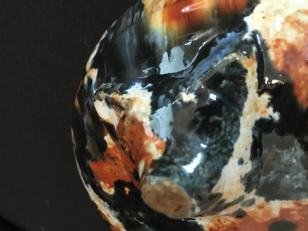 Pacific Blended glaze Molcajete, with pig feet
