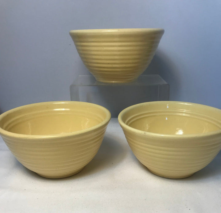 Bauer Ringware Mixing Bowls, Ivory