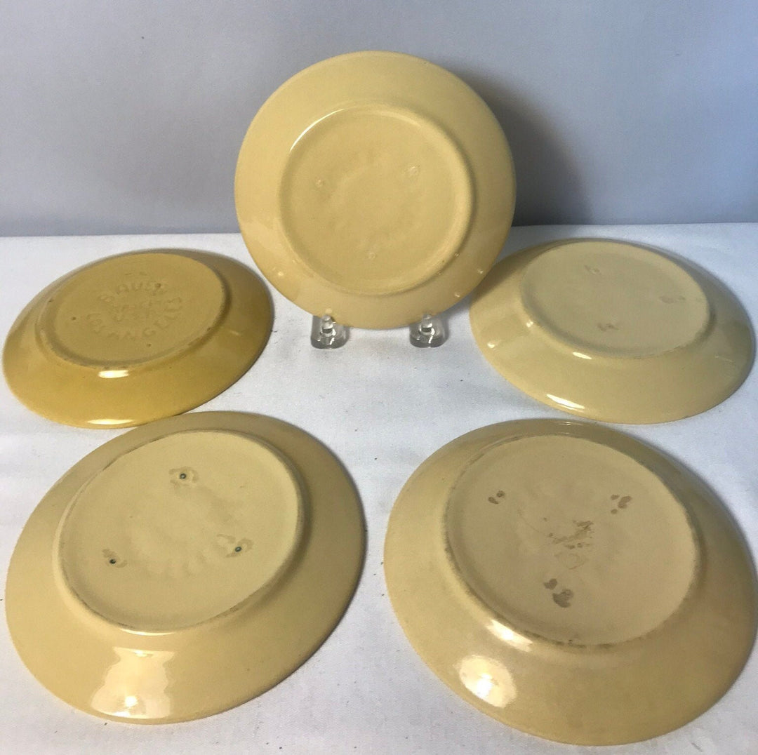 Bauer Ringware Dessert Plates, Ivory