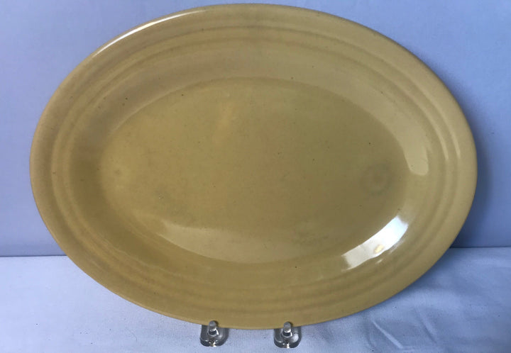 Bauer Ringware Oval Platter, Ivory