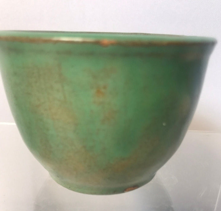Set of 2 Early Catalina Custard Cups, Descanso green and Blue