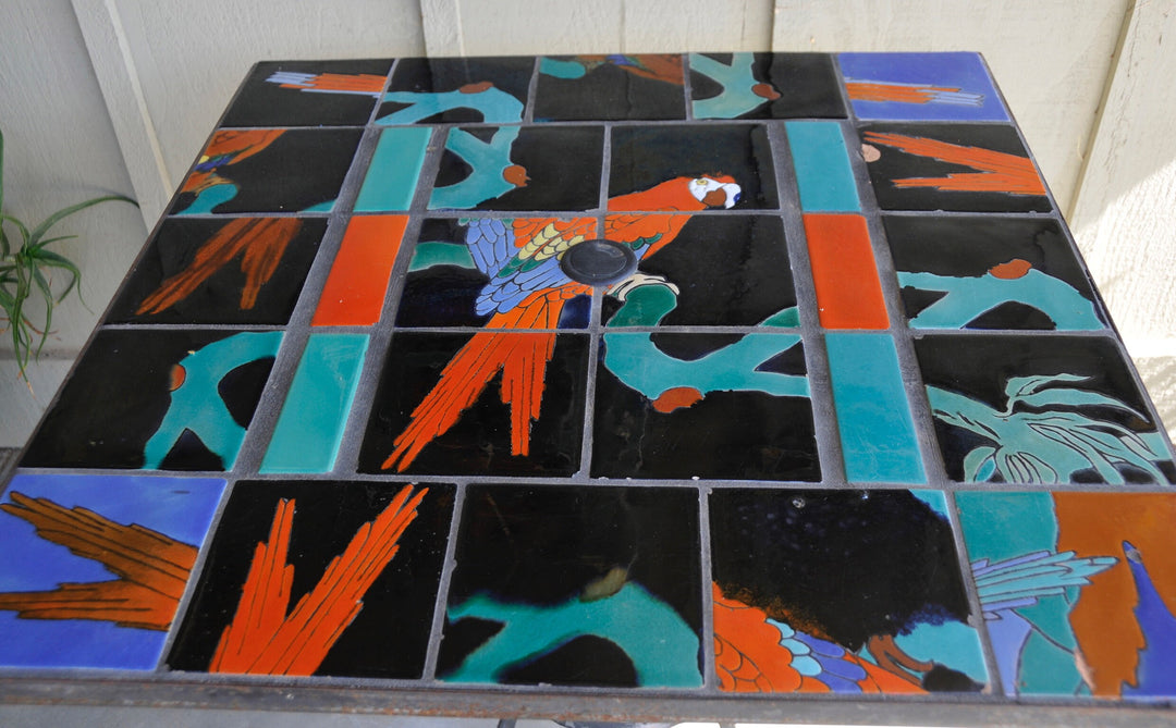 Catalina Bird Tile Patio Table