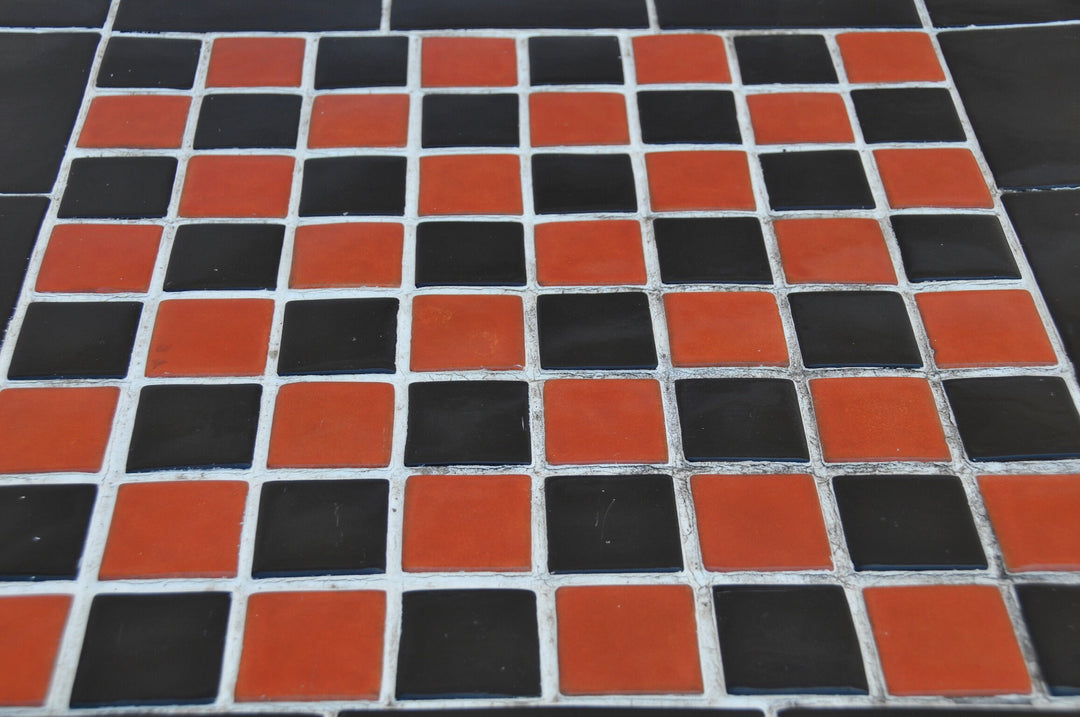 Vintage Catalina Island Checkerboard Tile Table