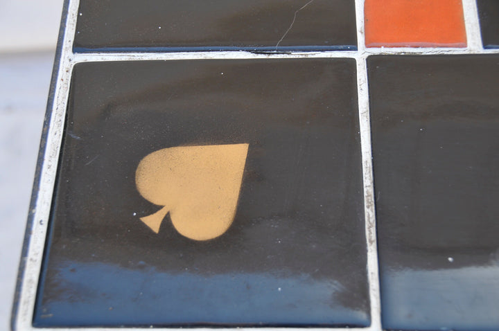 Vintage Catalina Island Checkerboard Tile Table