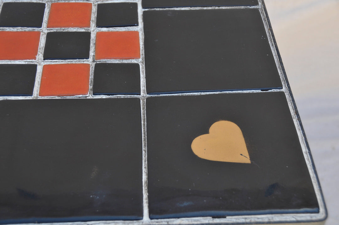 Vintage Catalina Island Checkerboard Tile Table