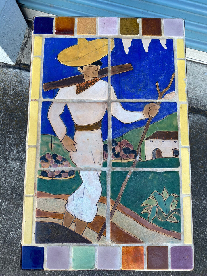 San Jose Workshops, Classic Early Scenic Fruit Seller & Village