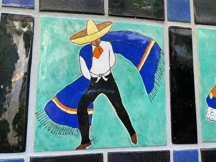 San Jose Dancers Wall Hanging, 2-8" Scenic Tiles