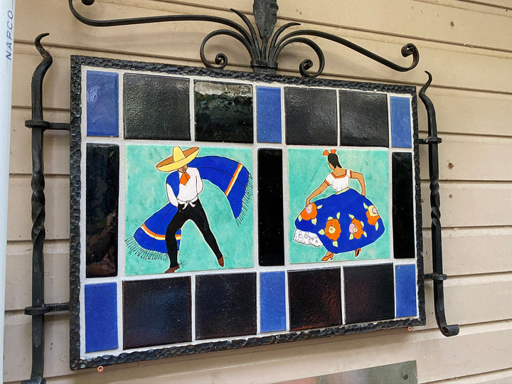 San Jose Dancers Wall Hanging, 2-8" Scenic Tiles