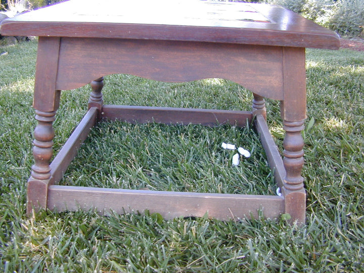 Malibu Tile Table, 8” tiles, Wood base