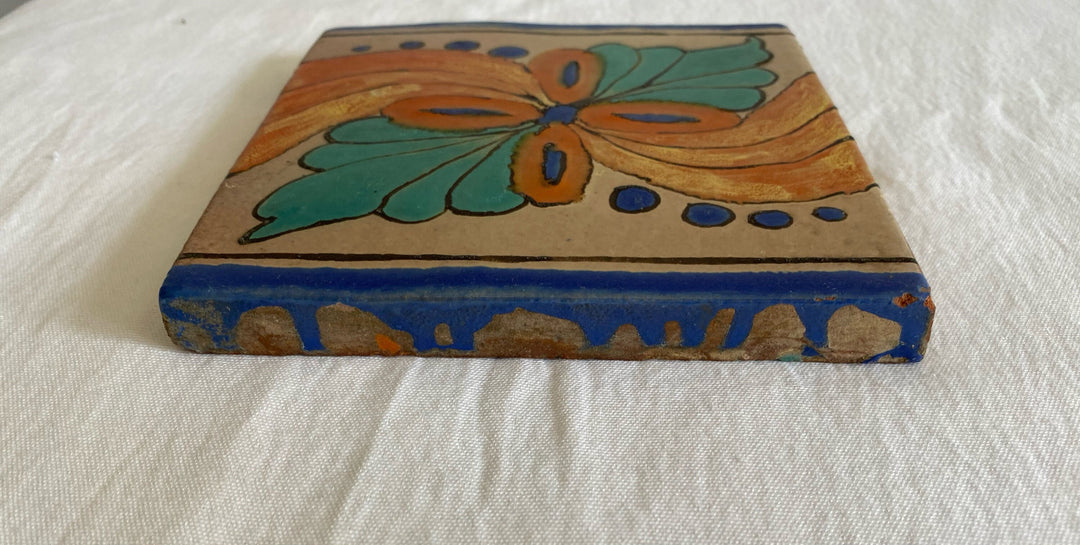 Rare Catalina "Mexican style" Tile, 5 7/8"