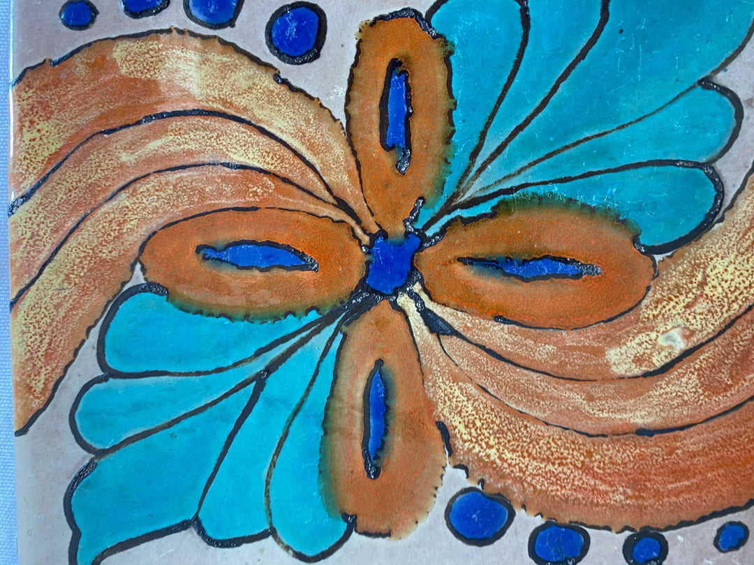 Rare Catalina "Mexican style" Tile, 5 7/8"