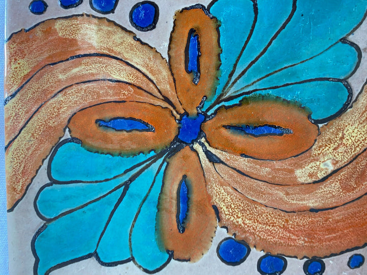 Rare Catalina "Mexican style" Tile, 5 7/8"